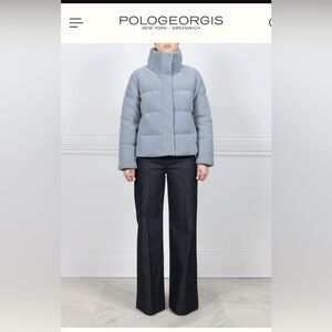 Pologeorgis Sky Blue Quilted Jacket